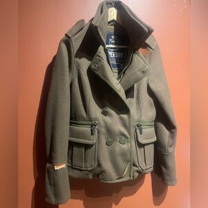 Superdry Navy Label Wool Military jacket women’s S